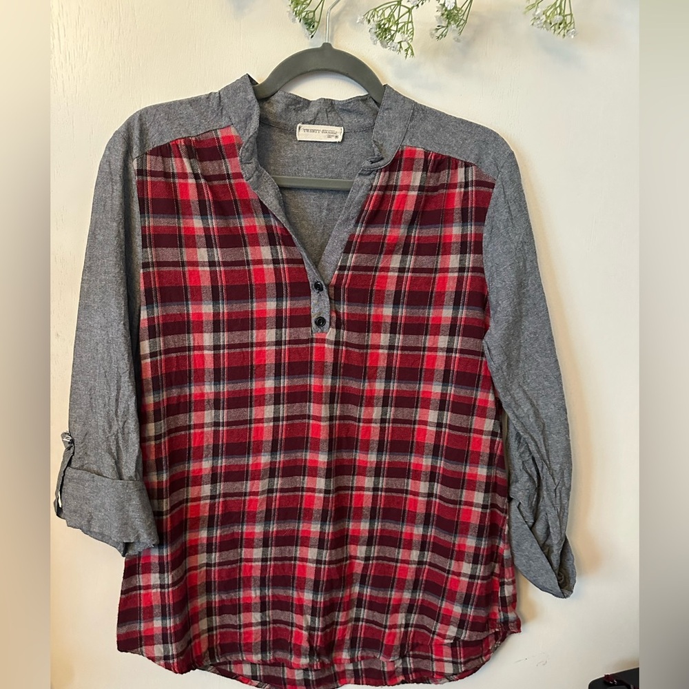 (A19)Twenty Second | 1/4 Button Down Plaid